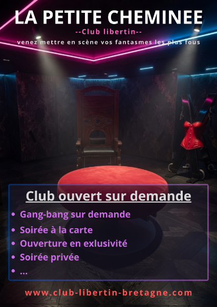 Bonjour à toutes et à tous. Je vous envoie ce petit message pour toute personne qui cherche encore des soirées bien débridées. Le club la petite cheminée est créé depuis 24 ans. Le sexe n'est pas encore un tabou ici !