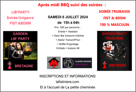 Après-midi et Soirée Unigenre F!ST  au club libertin la petite cheminée à proximité de Rennes